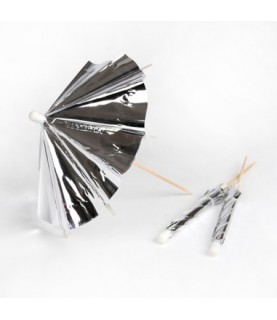 24 Holographic Cocktail Umbrellas