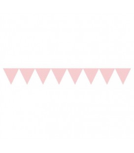 Pink Polka Dot Flag Banner