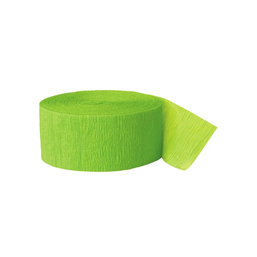 Lime Crepe Streamer
