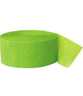 Lime Crepe Streamer