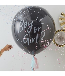 3 Rose Gold Giant Confetti Balloons