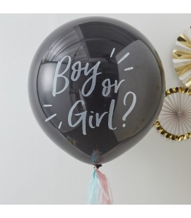 3 Rose Gold Giant Confetti Balloons