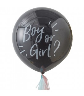 3 Rose Gold Giant Confetti Balloons