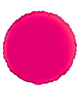 Magenta Round Mylar Balloon