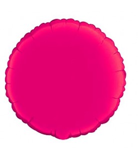 Magenta Round Mylar Balloon