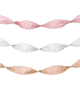 3 Blush Streamers