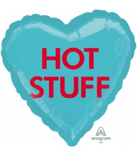 "Hot Stuff" Herz-Folienluftballon