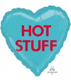"Hot Stuff" Herz-Folienluftballon