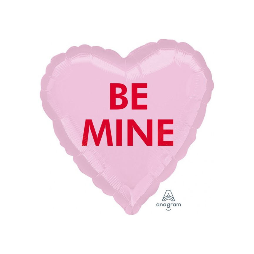 "Be Mine" Herz-Folienluftballon
