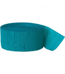 Teal Crepe Streamer