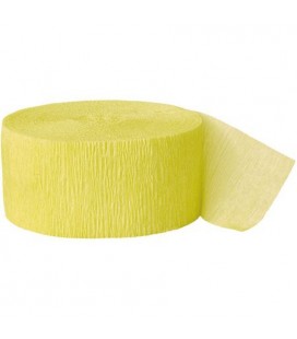 Canary Yellow Crepe Streamer