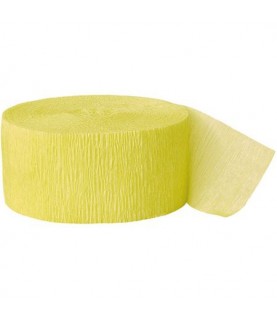Canary Yellow Crepe Streamer
