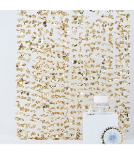 Rose Gold Foil Fringe Curtain