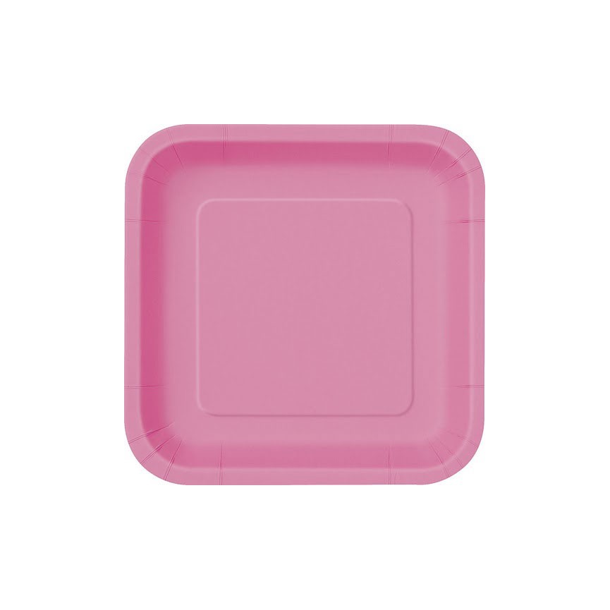 14 Magenta Dinner Plates