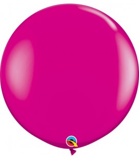Himbeerfarbener Riesenluftballon 90 cm