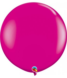 Himbeerfarbener Riesenluftballon 90 cm