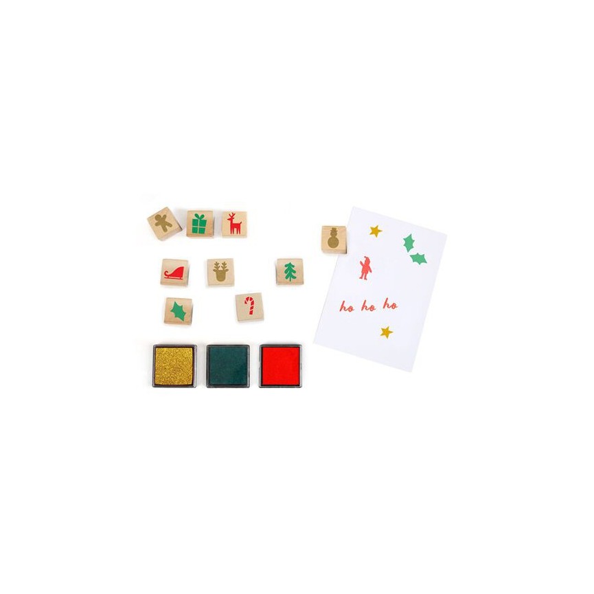 Advent Calendar Festive Stamps