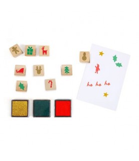 Advent Calendar Festive Stamps