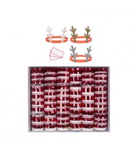 Candy Cane Crackers with Fringes