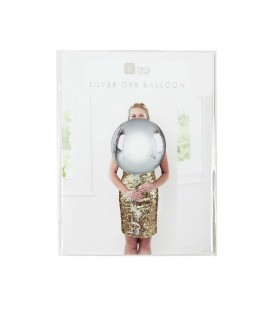 Metallic Silver Mylar Balloon