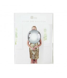 Metallic Silver Mylar Balloon
