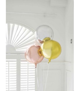 Metallic silberner Folienluftballon