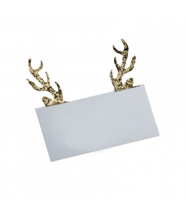 Carte de Placement Ramure Glitter Doré
