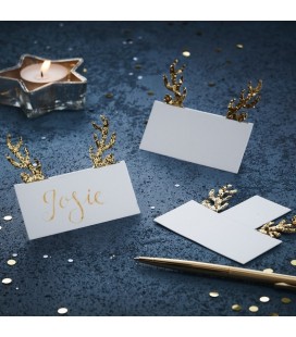 Carte de Placement Ramure Glitter Doré