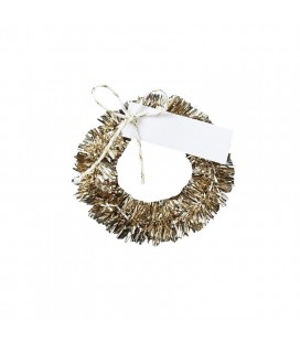 Gold Wreath Name Place Cards