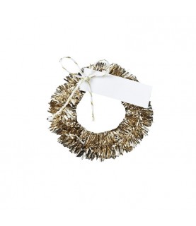 Gold Wreath Name Place Cards