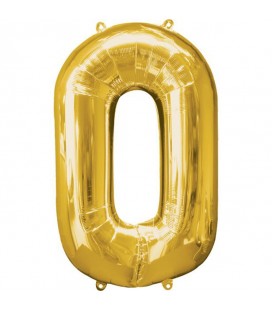 Mylar Ballon Number 0