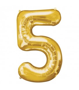 Mylar Ballon Number 5