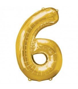 Mylar Ballon Number 6