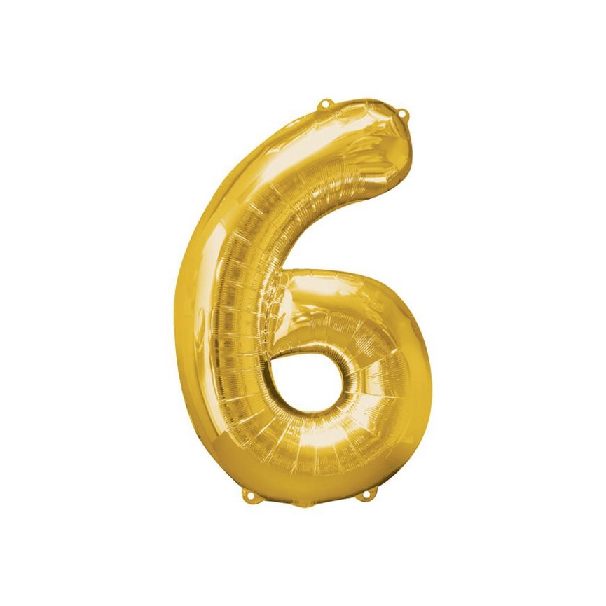 Mylar Ballon Number 6
