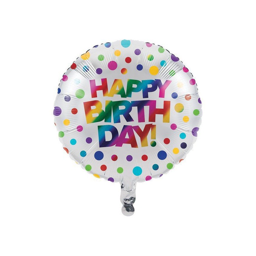 Metallic Rainbow Mylar Balloon