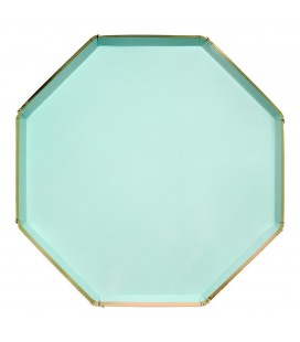 Mint Octogonal Large Plates