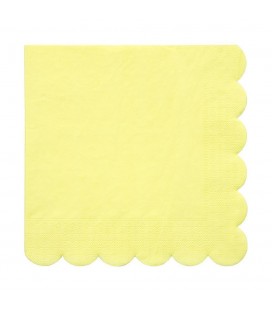 20 Yellow Napkins