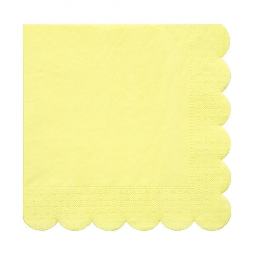 20 Yellow Napkins