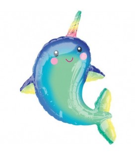 Happy Narwhal Mylar Balloon