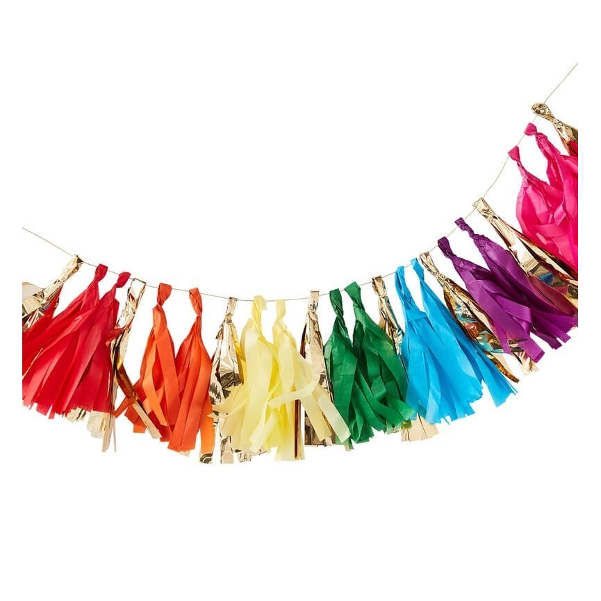Over the Rainbow Tassel Garland