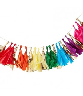 Over the Rainbow Tassel Garland