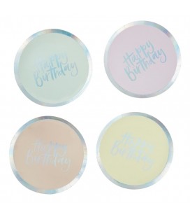 Pastel Party Happy Birthday Teller