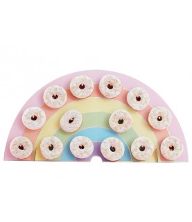 Rainbow Donut Wall Holder - Pastel Party