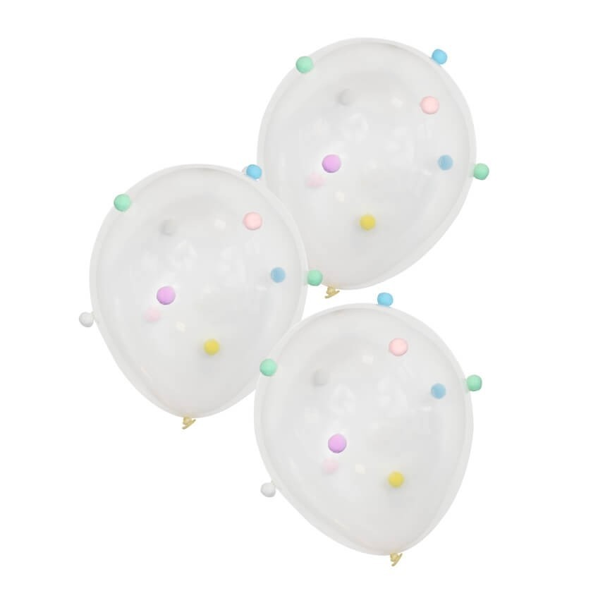 Ballons Pompons Pastel - Pastel Party
