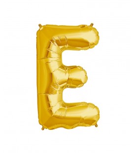 Goldener Folienluftballon "E"
