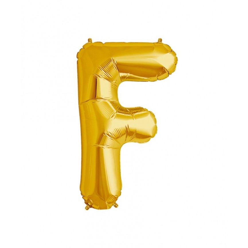 Ballon Mylar Lettre Dorée F