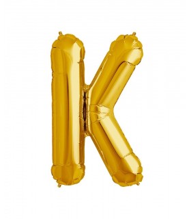 Ballon Mylar Lettre Dorée K