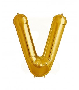 Ballon Mylar Lettre Dorée V