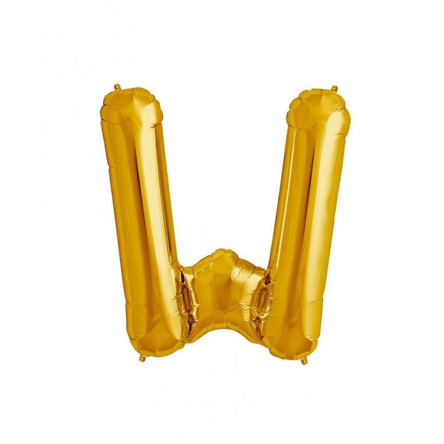 Ballon Mylar Lettre Dorée W