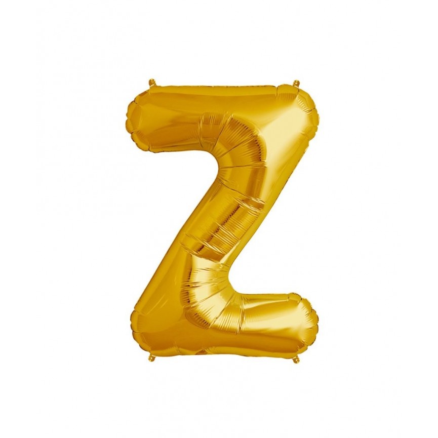 Goldener Folienluftballon "Z"